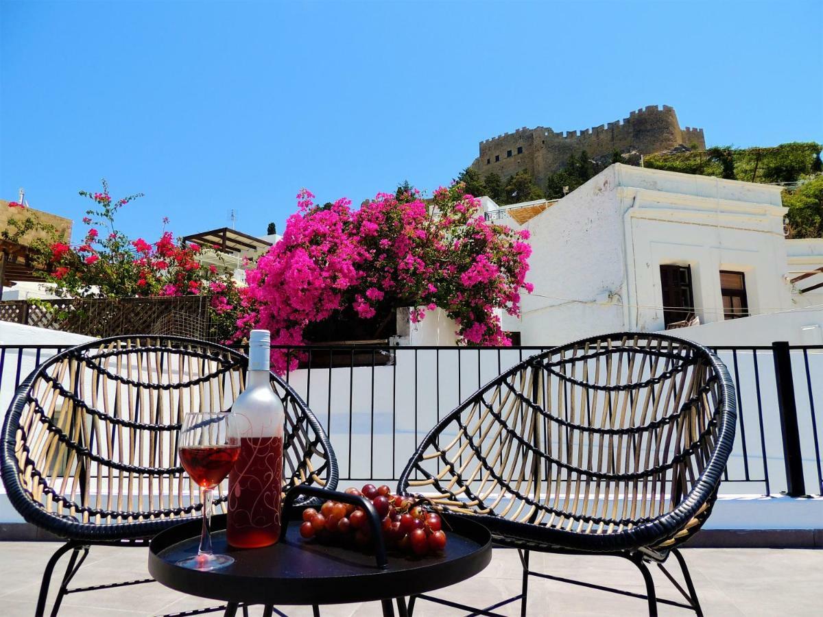 Lindos Aktaia Villa ภายนอก รูปภาพ