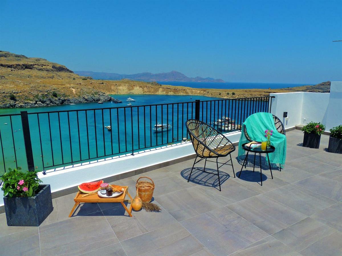 Lindos Aktaia Villa ภายนอก รูปภาพ