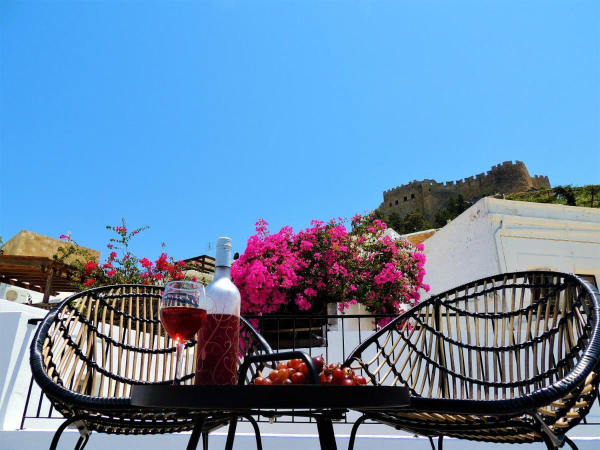 Lindos Aktaia Villa ภายนอก รูปภาพ